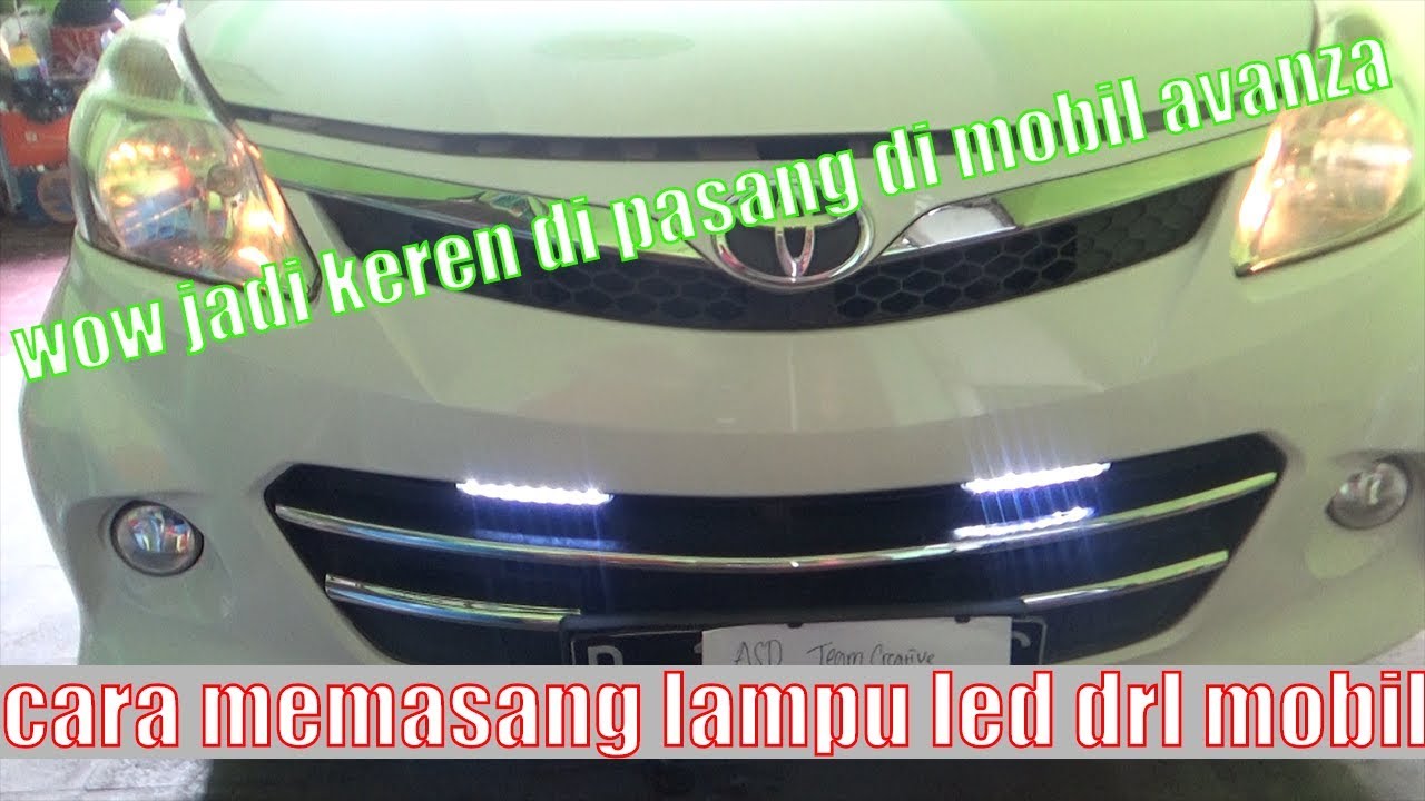 cara memasang lampu led drl mobil - Tutorial