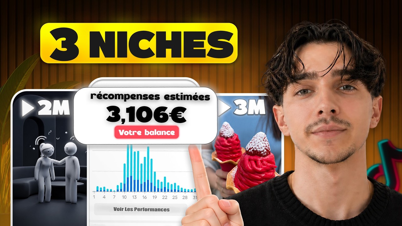 Les 3 Meilleures Niches TikTok avec Potentiel +3'106&euro;/mois