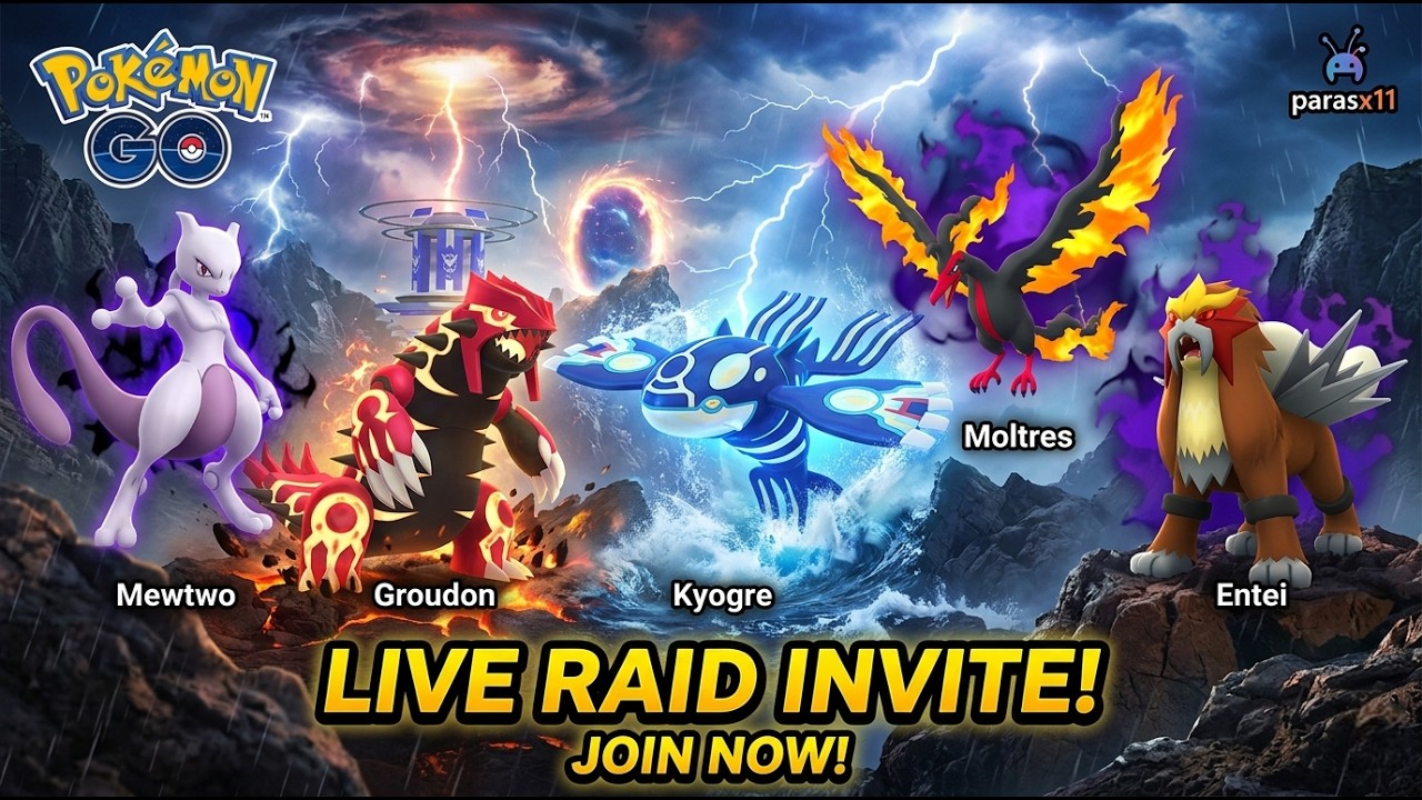 🔴  LIVE: MEWTWO RAID INVITES | Primal & Shadows | GO Fest | Pok&eacute;mon GO | Parasx11 #live #raid