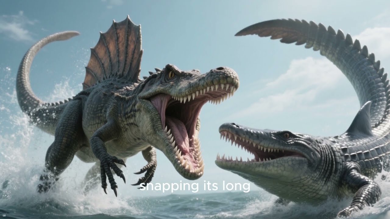 Spinosaurus vs Mosasaurus - Land Hunter Meets Sea Monster
