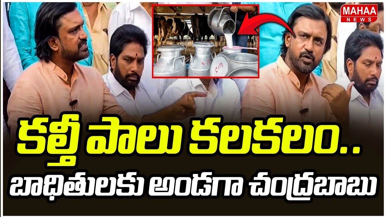 కల్తీ పాలు కలకలం.. బాధితులకు అండగా చంద్రబాబు | Adireddi Srinivas | Adultrated Milk In Rajamandry