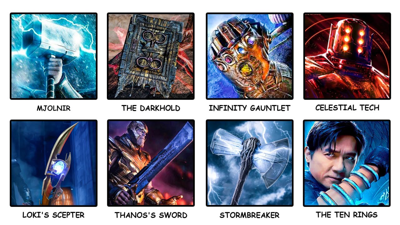 Every Most POWERFUL MCU Weapons Explained in 9 Minutes