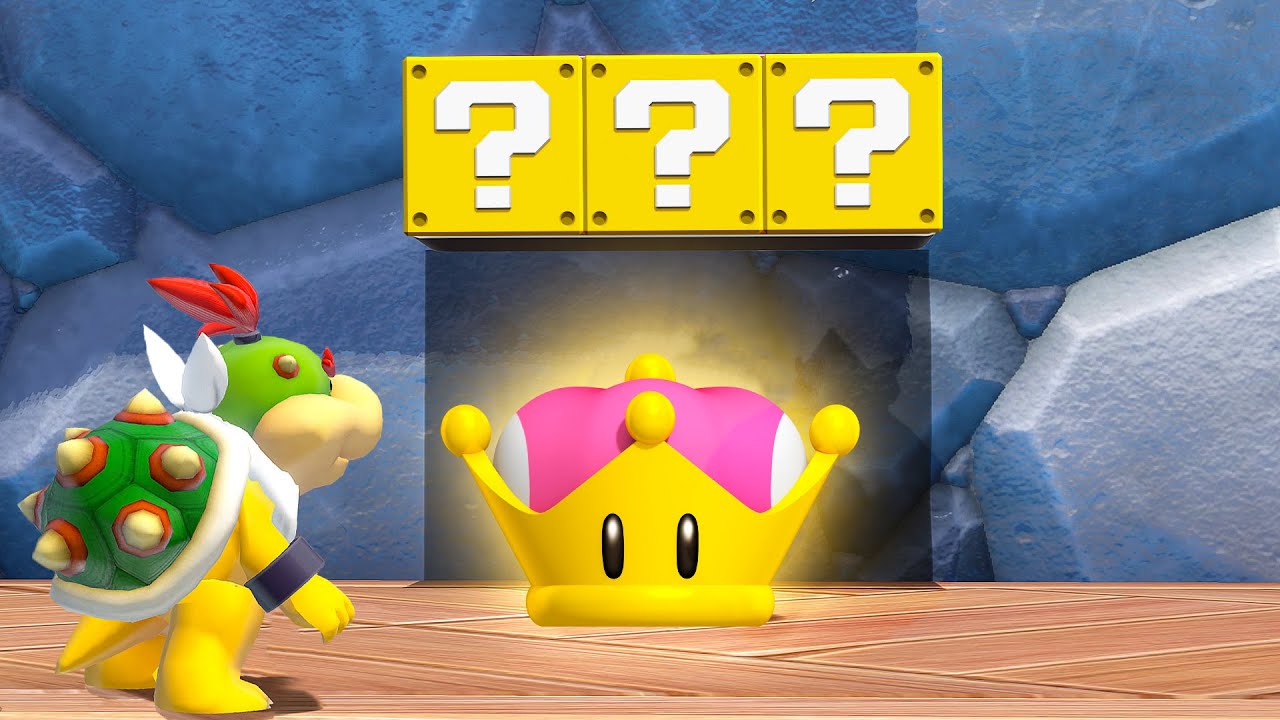 What happens when Bowser Jr. uses the Super Crown in Bowser's Fury?