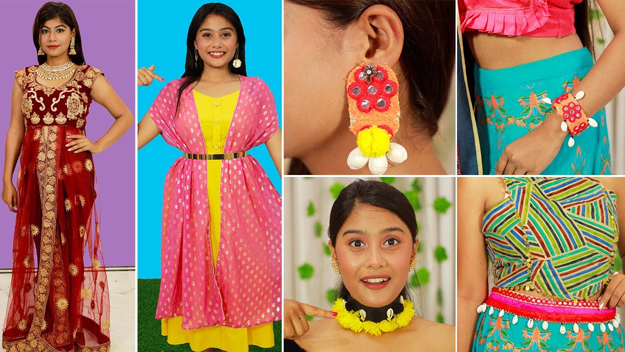 Brilliant Navratri OUTFIT & JEWELLERY Hacks | Jewellery DIY & Hacks