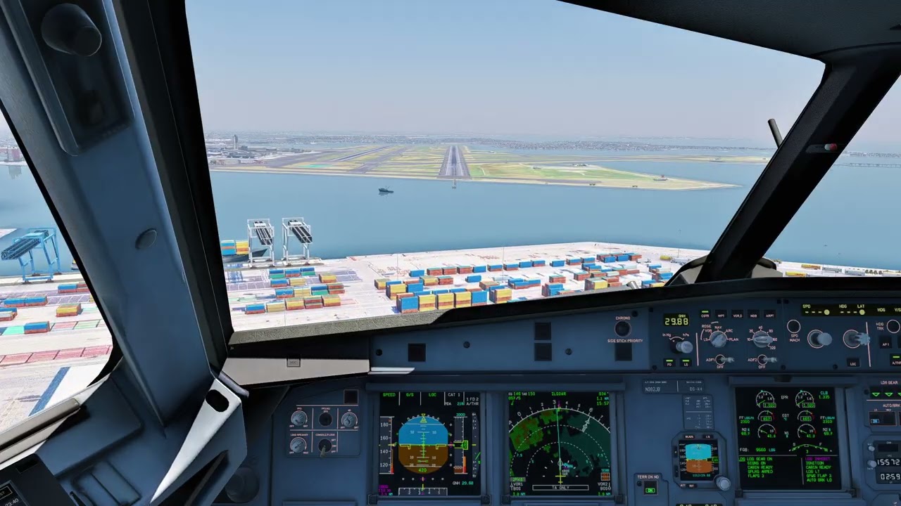 KBOS 4R Landing | ToLiss A321 | XP12
