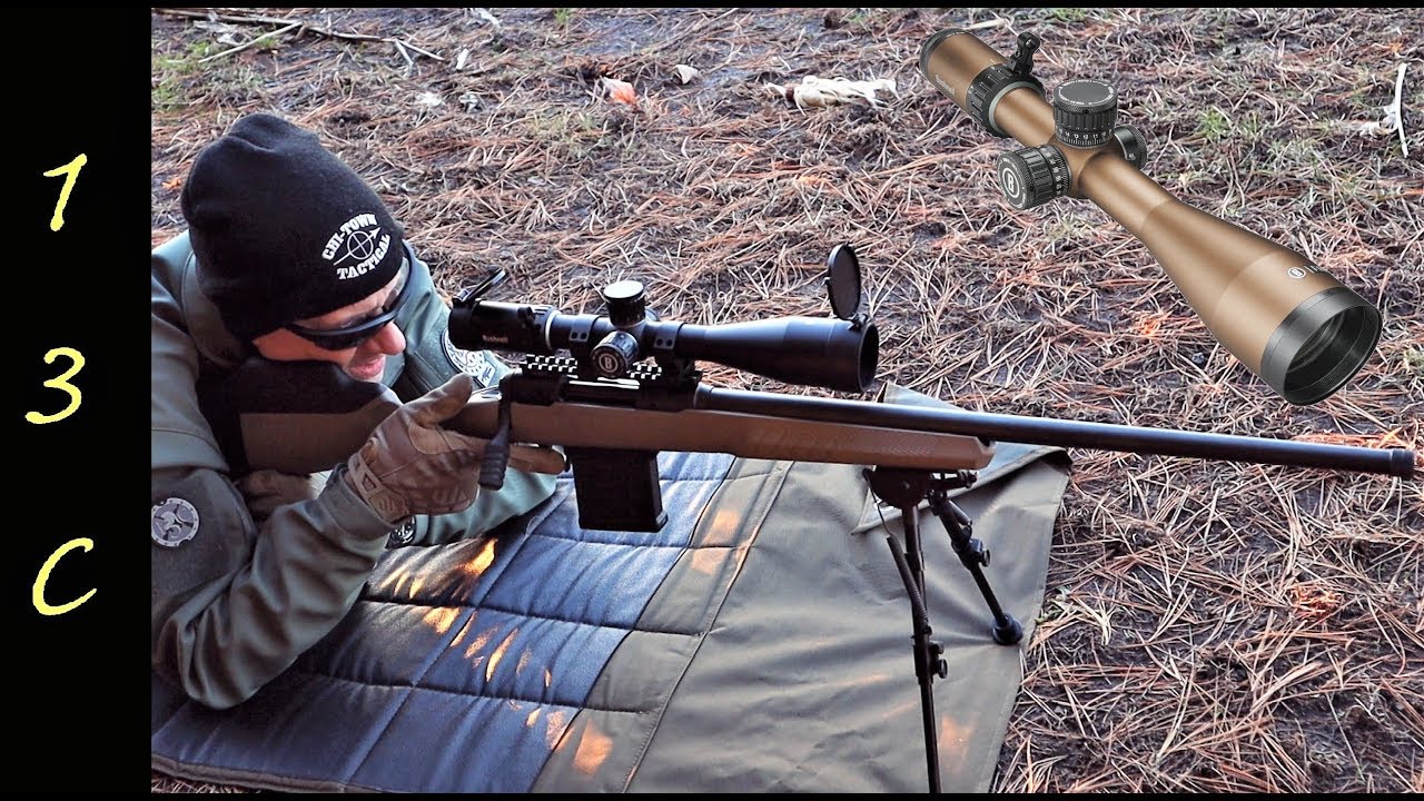 Bushnell Forge 4.5-27x50 FFP MIL Scope on 110 Tactical 6.5 Creedmoor Savage