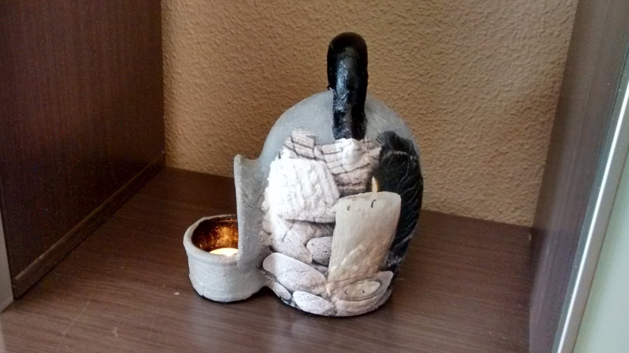 Quemador para incienso y velas estilo zen, reciclando.
