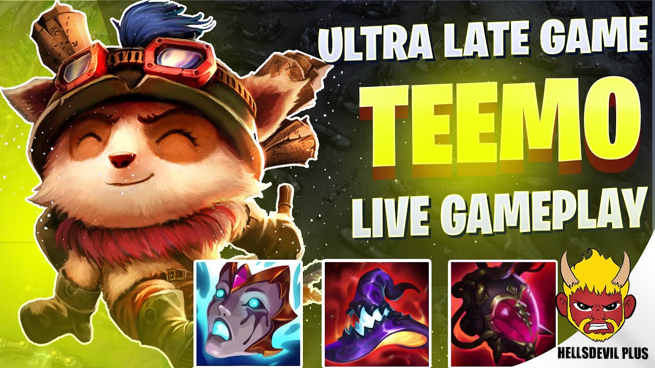 TEEMO ULTRA LATE GAME (обязательно к просмотру)! - Геймплей Wild Rift HellsDevil Plus