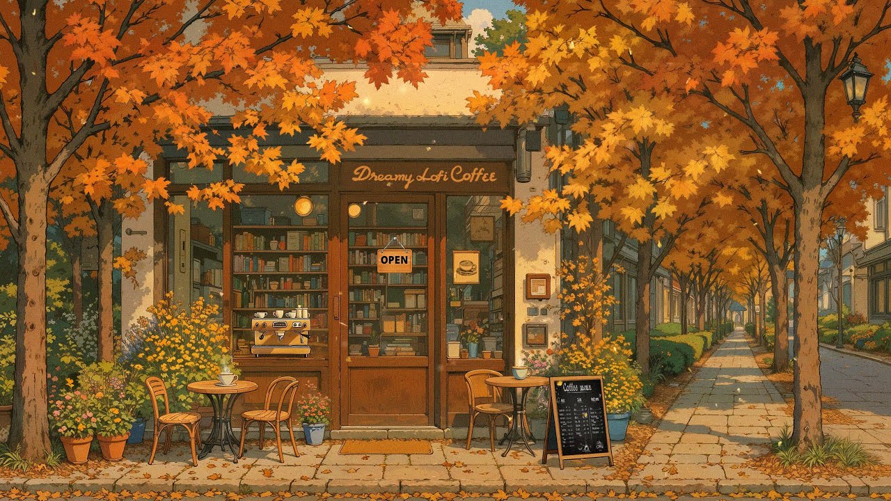 Peaceful Autumn Morning☕ Cozy Coffee 🍂 Lofi Chill Beats to Relax & Focus [ Lofi Hip Hop ]