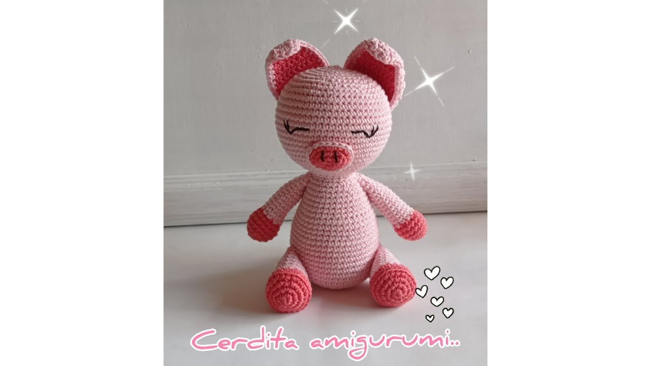 🐷 Cerdita amigurumi 🐷 parte 1 de 2