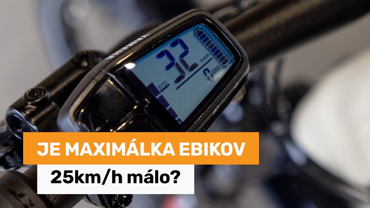 Je maximálka ebikov 25 km/h málo?