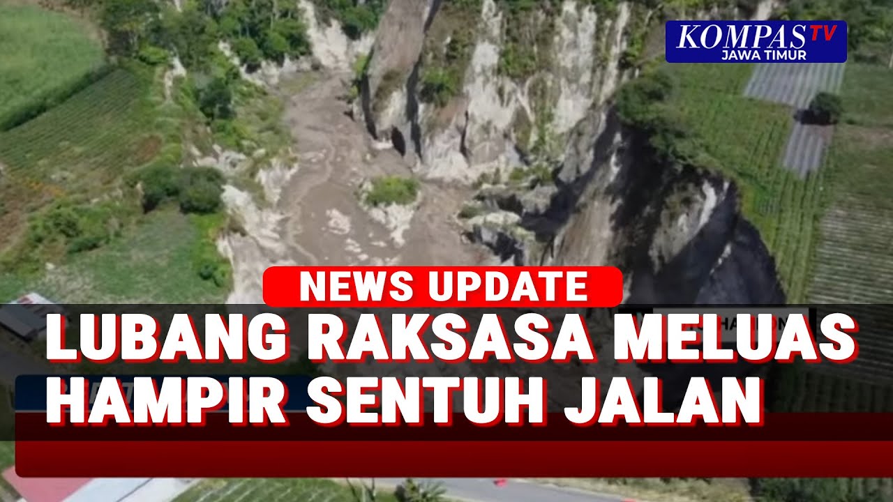 Lubang Raksasa Kian Meluas, Hampir Sentuh Badan Jalan - Fenomena Sinkhole Aceh Tengah 27 Ribu Meter