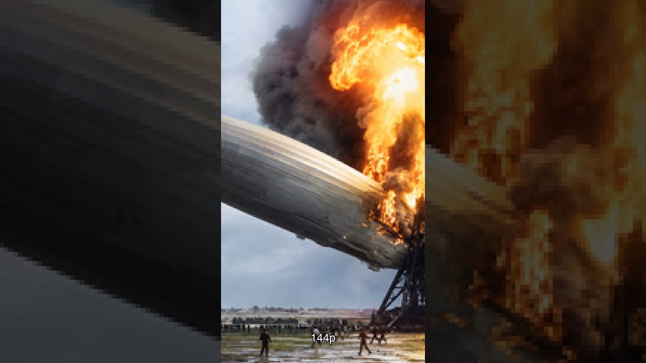 144p to 4K &mdash; Hindenburg Disaster 1937