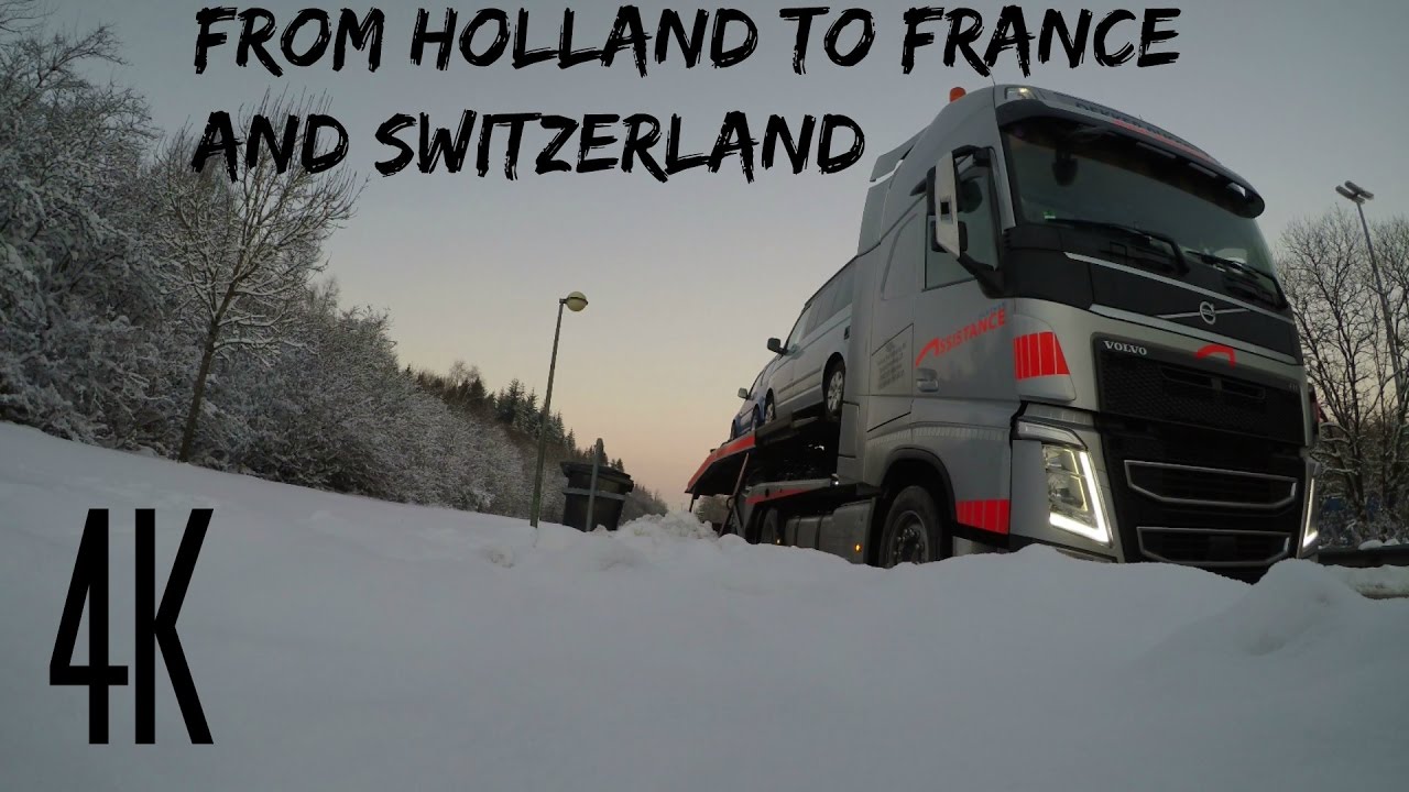4K From Holland To France And Switzerland Winter Trucking Gopro 5 And Feiyutech G5