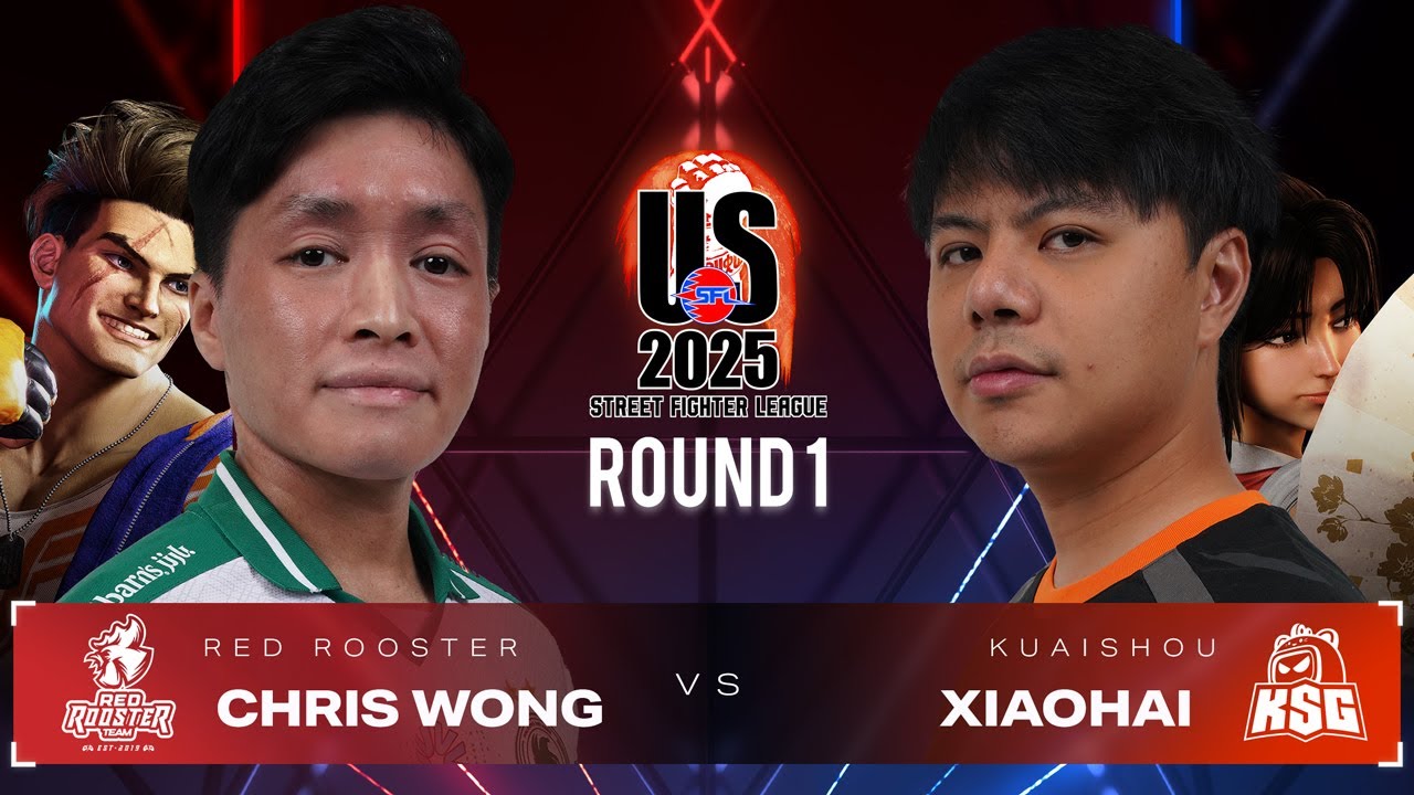 Chris Wong (Luke) vs. Xiaohai (Mai) - Red Rooster vs. KuaiShou - Street Fighter League US 2025 Day 2