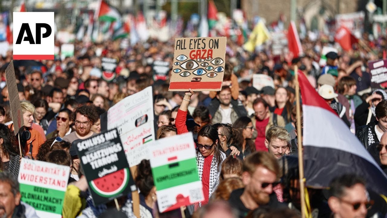 Thousands in Berlin protest against Israel’s military actions in Gaza