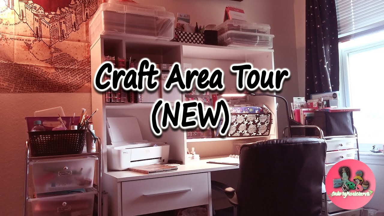 NEW Craft Area Tour //  Small Apartment Spaces // Organization and Set Up 2021