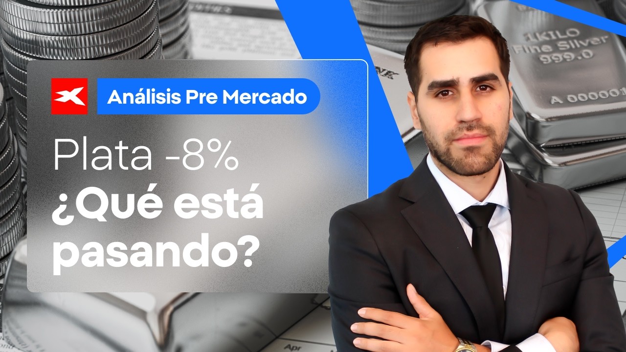FUERTE CAÍDA DE LA PLATA presiona al mercado de metales | PRE MERCADO | 19-03-2026