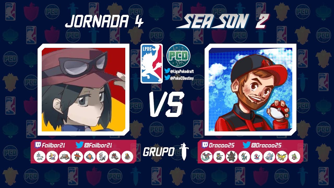 Failbor21 VS Dracoo25 🔥 || Jornada 4 || GRUPO ESPADA ⚔️ || Liga PokeDraft Temporada 2