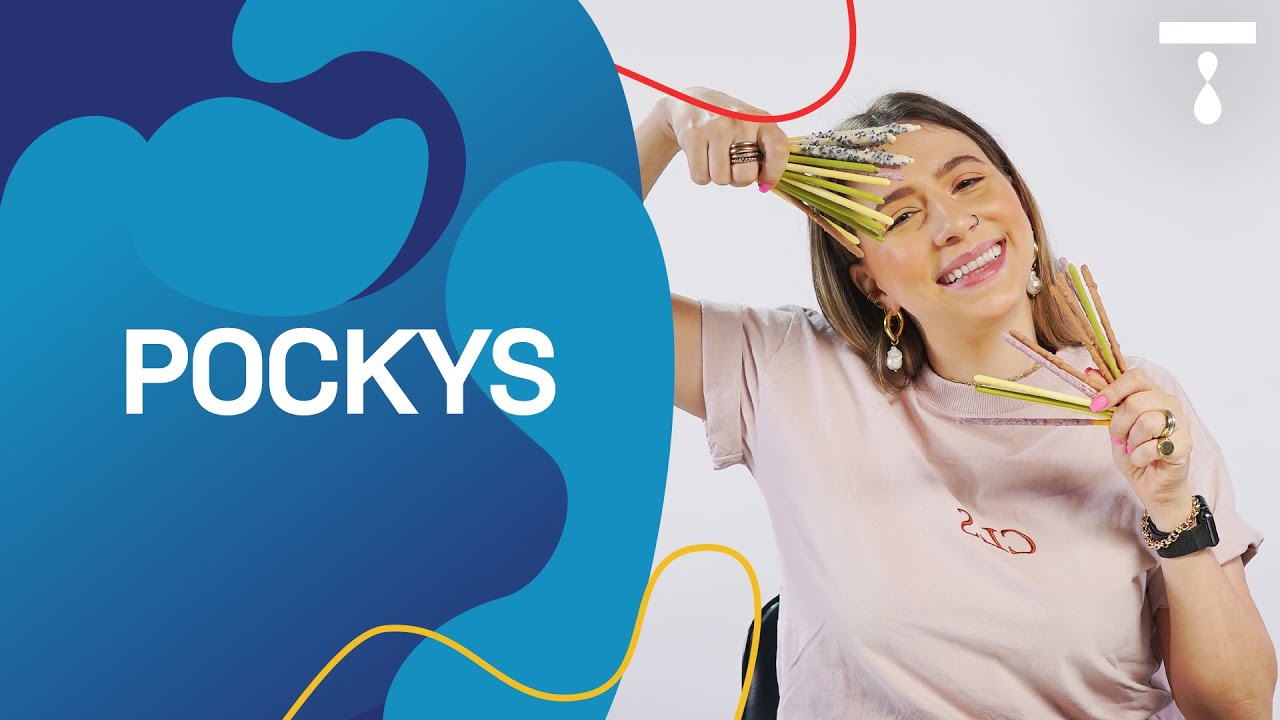 LIZ EXPERIMENTA OS FAMOSOS PALITINHOS JAPONESES POCKYS | Liz Pede Bis