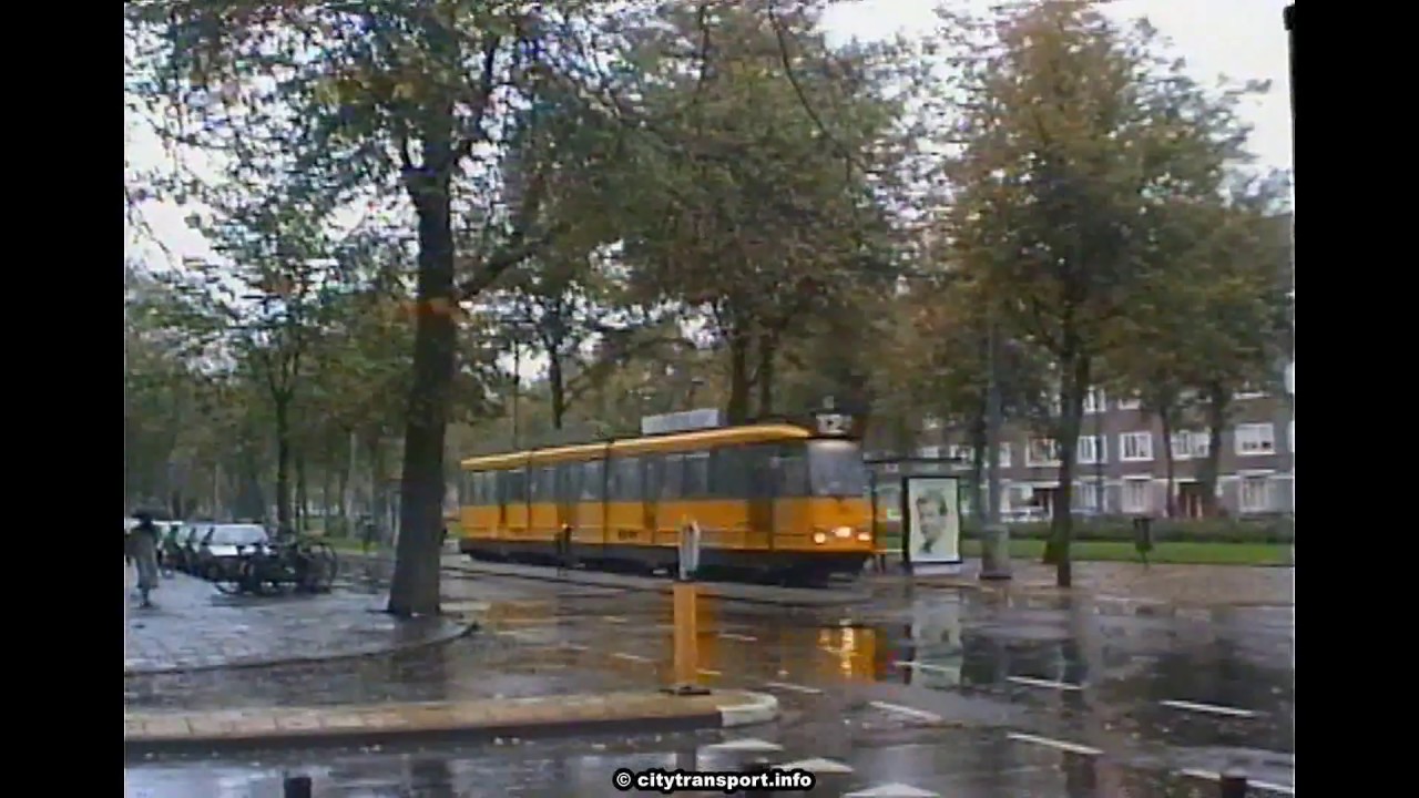 1990s Amsterdam Trams 4 - in Rain!