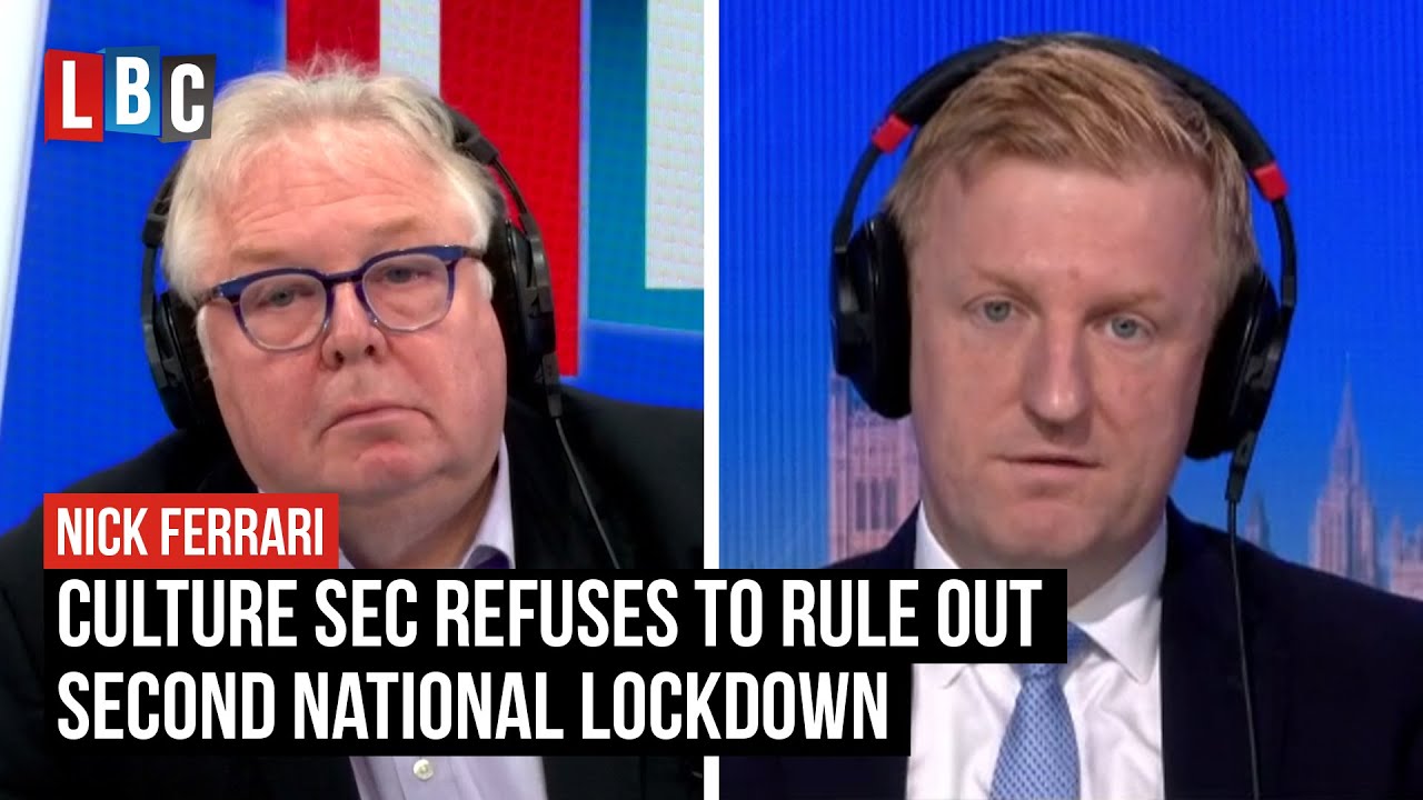 Culture Secretary refuses to rule out second national lockdown amid coronavirus spike | LBC