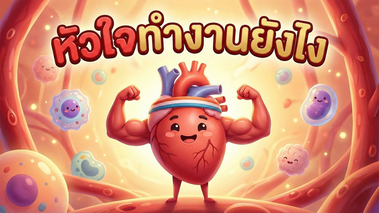 ตะลุยโลกภายในร่างกาย! หัวใจทำงานอย่างไร? 💓 | การ์ตูนวิทย์ฯ เข้าใจง่าย EP.1