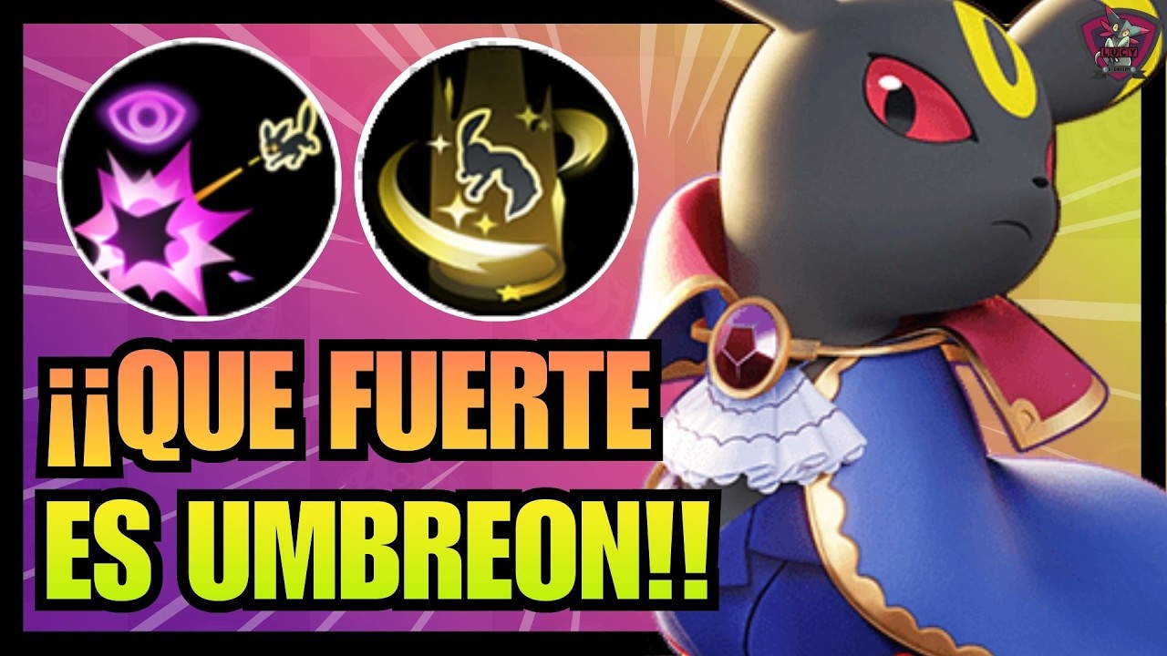 UMBREON Y ESTE COMBO ESTA ROTO🥵MEJORES OBJETOS Y MEDALLAS⭐BUILD UMBREON POKEMON UNITE