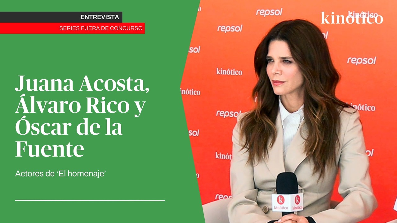 Entrevista a Juana Acosta, &Aacute;lvaro Rico y &Oacute;scar de la Fuente, protagonistas de 'El homenaje'