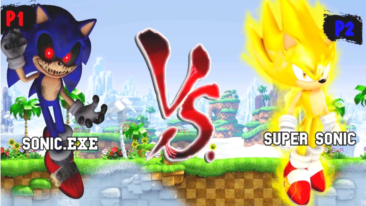 Sonic exe & Shadow VS Super Sonic & Shadow DBS I Sonic Battle JUS MUGEN v4