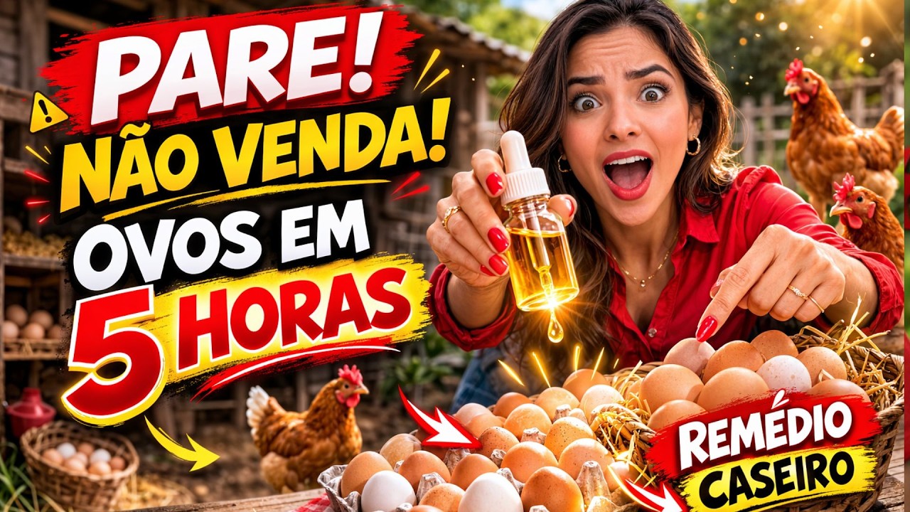Pare, não os venda! Este remédio caseiro fez minhas galinhas botarem ovos em 5 horas!