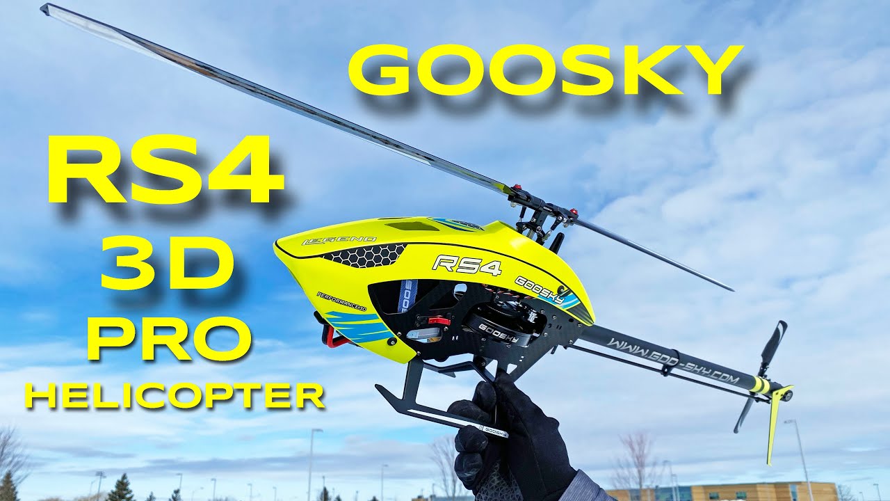 Goosky RS4 - Is a Big Beautiful BEAST of a Pro 3D Helicopter