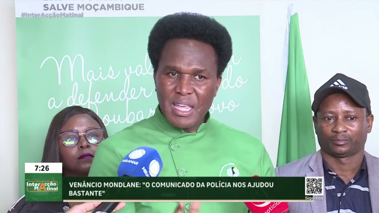 Venâncio Mondlane fala com o #InteracçãoMatinal e diz que que não convocou manifestações de rua