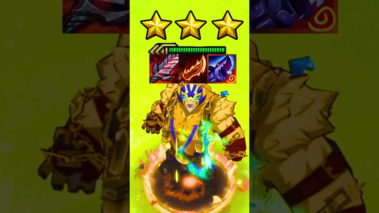 Gorilla vs 100 Men ⭐⭐⭐ Volibear Stretchy Arms  #롤체 #tft #teamfighttactics