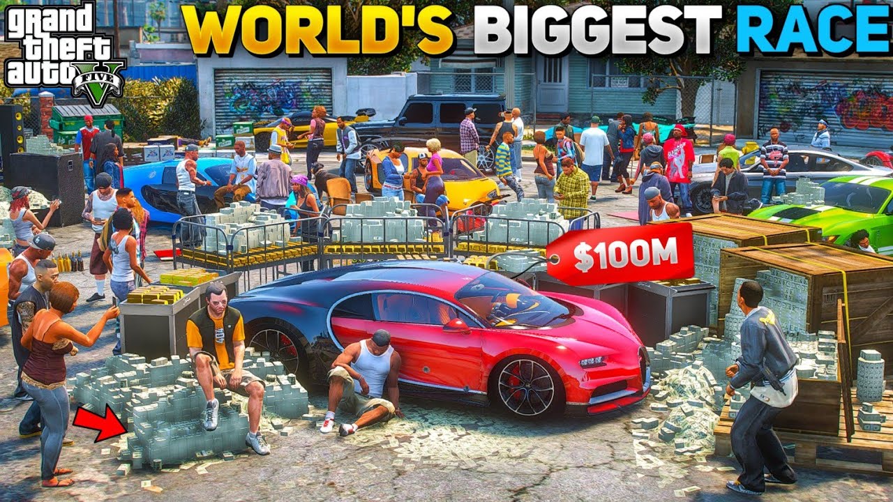 GTA 5: World's Biggest Racing Tournament ($100,000,000)🔥🥵 Fastest Modified Super Cars 😱 GTA 5 MODS!