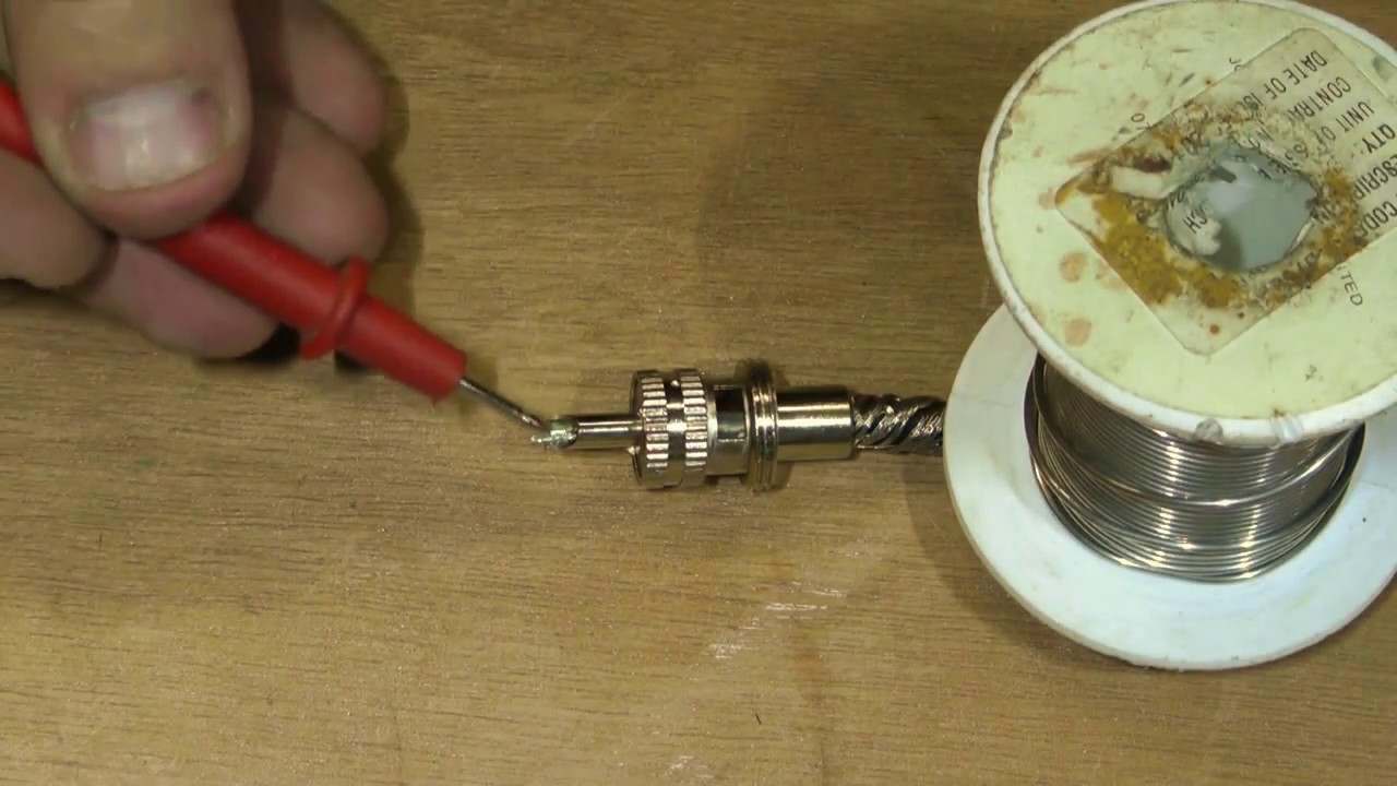 Установка PL259 на коаксиальный кабель RG58. Метод 965.