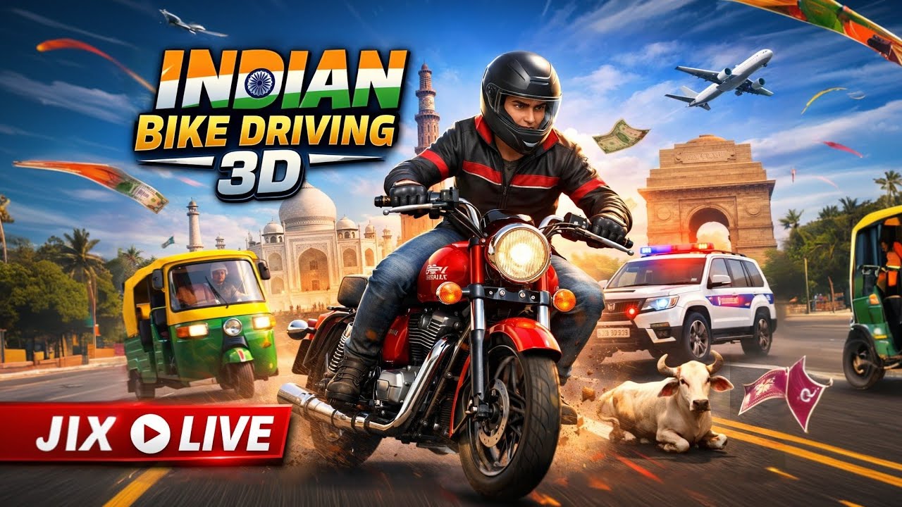INDIAN BIKE DRIVING 3D LIVE 😱 | Police Se Bhago, Super Bike Chalao, Full Masti Stream