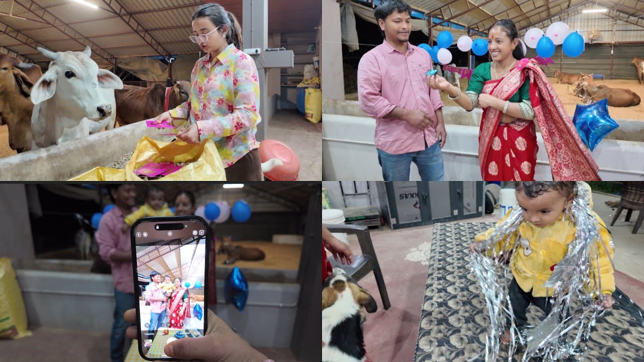 Gaushala main bnaya birthday 😍
