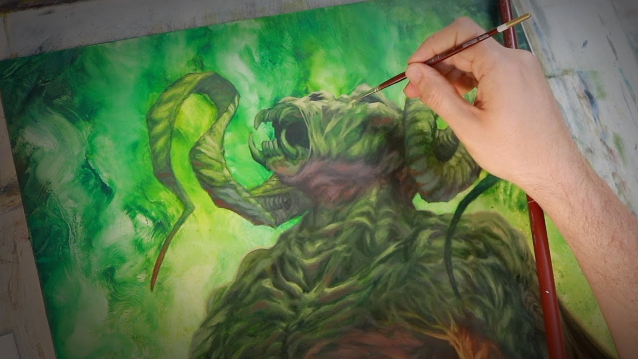 How to Oil Paint - A Paladin's Ride to Hell!