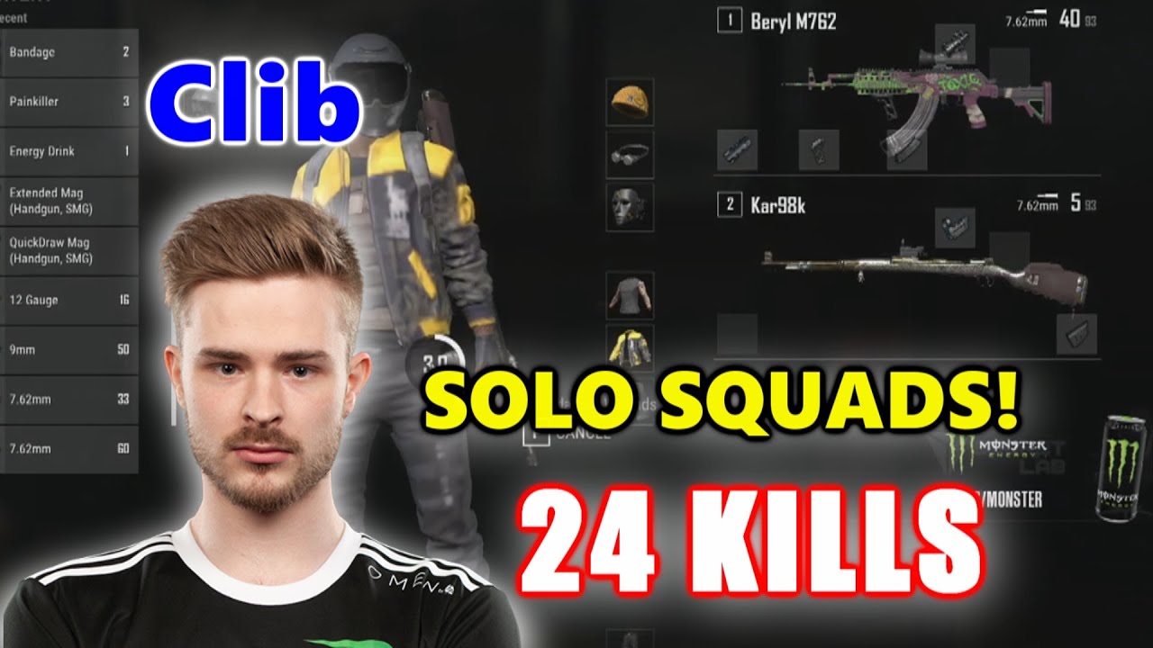 Team Liquid Clib - 24 KILLS - Beryl M762 + Kar98k - SOLO SQUADS! - PUBG