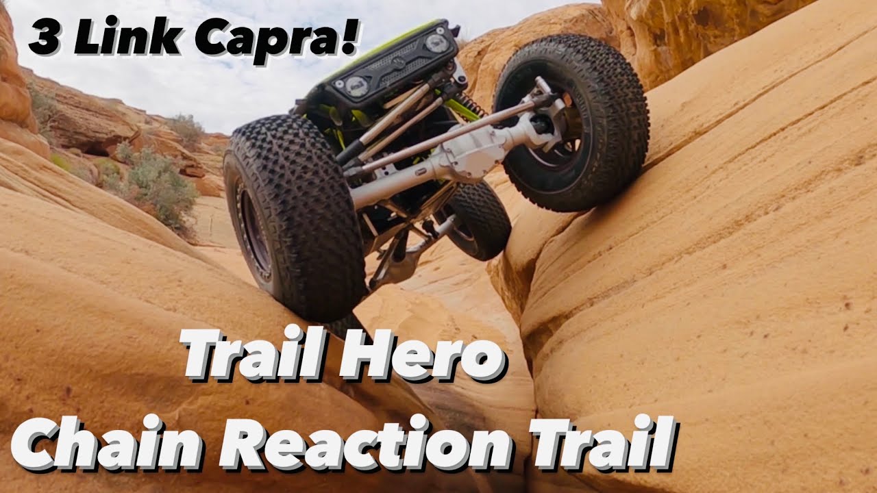 3 Link Capra on EPIC TERRAIN! Trail Hero Chain Reaction Trail