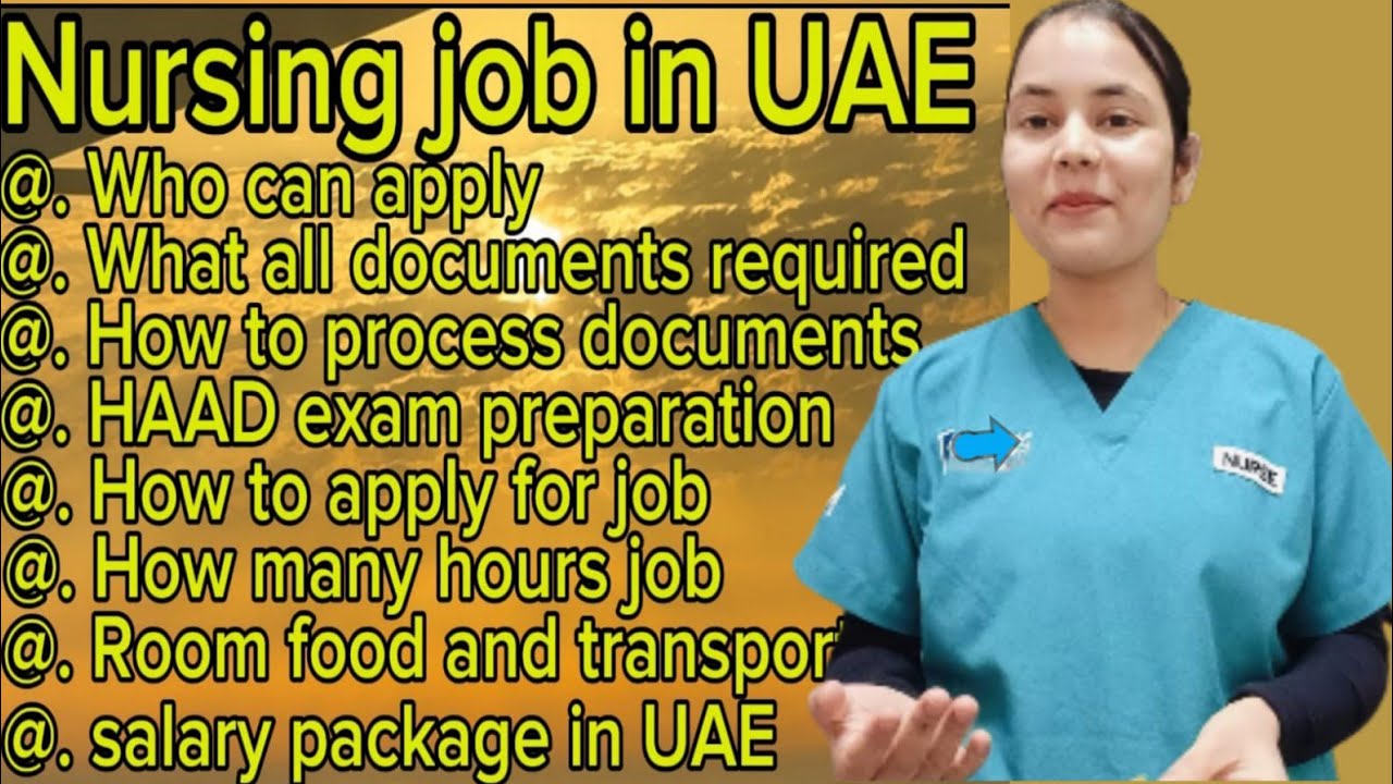 Dubai nurse salary, Nursing job in Dubai .Abu Dhabi nurse full process’ DHA exam, DOH exam.