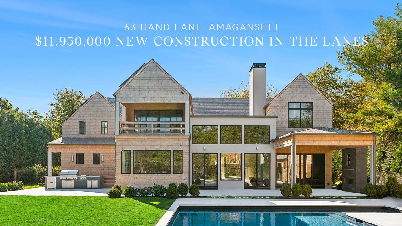 $11.95M New Construction Estate in Amagansett — Hamptons Luxury Home Tour