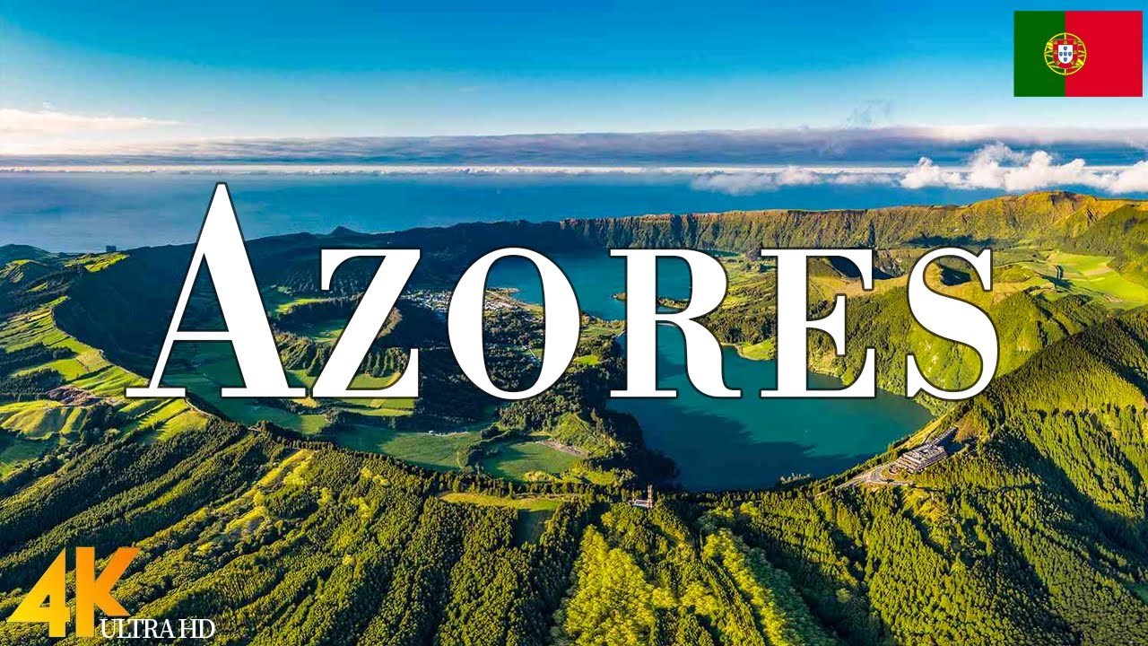 FLYING OVER AZORES (4K UHD) - Relaxing Music Along With Beautiful Nature Videos - 4k ULTRA HD