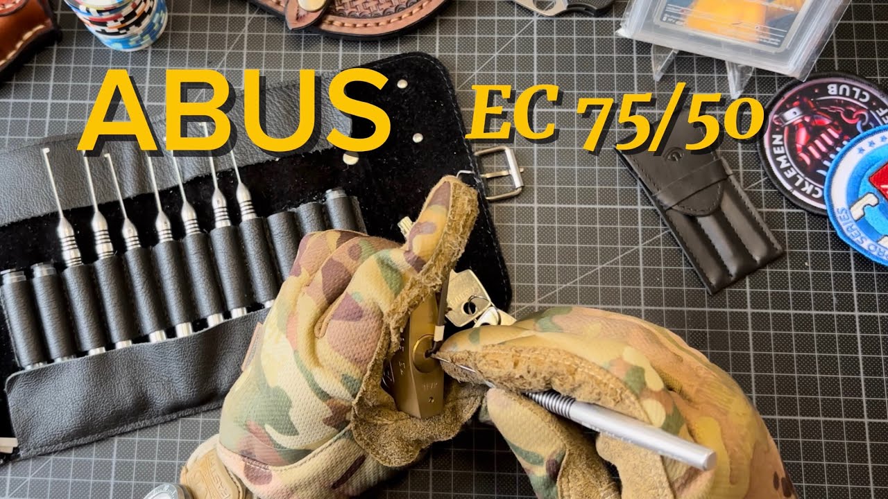 Lock Picking ABUS EC 75 / 50 Dimple Padlock