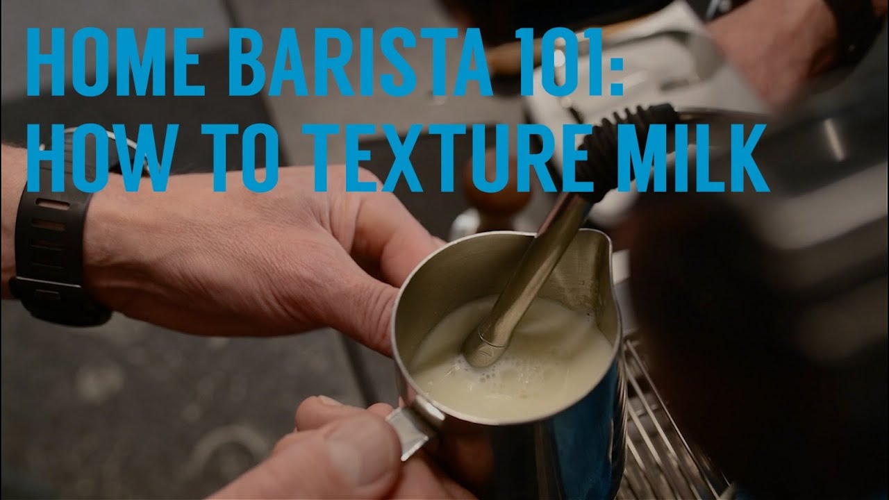 Home Barista 101 -  How to texture Milk
