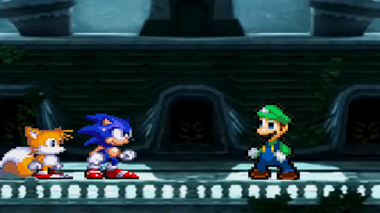 ADD004 MUGEN: Sonic TFTA (Me) Vs Super Better Luigi (Version 4, AI Patched)