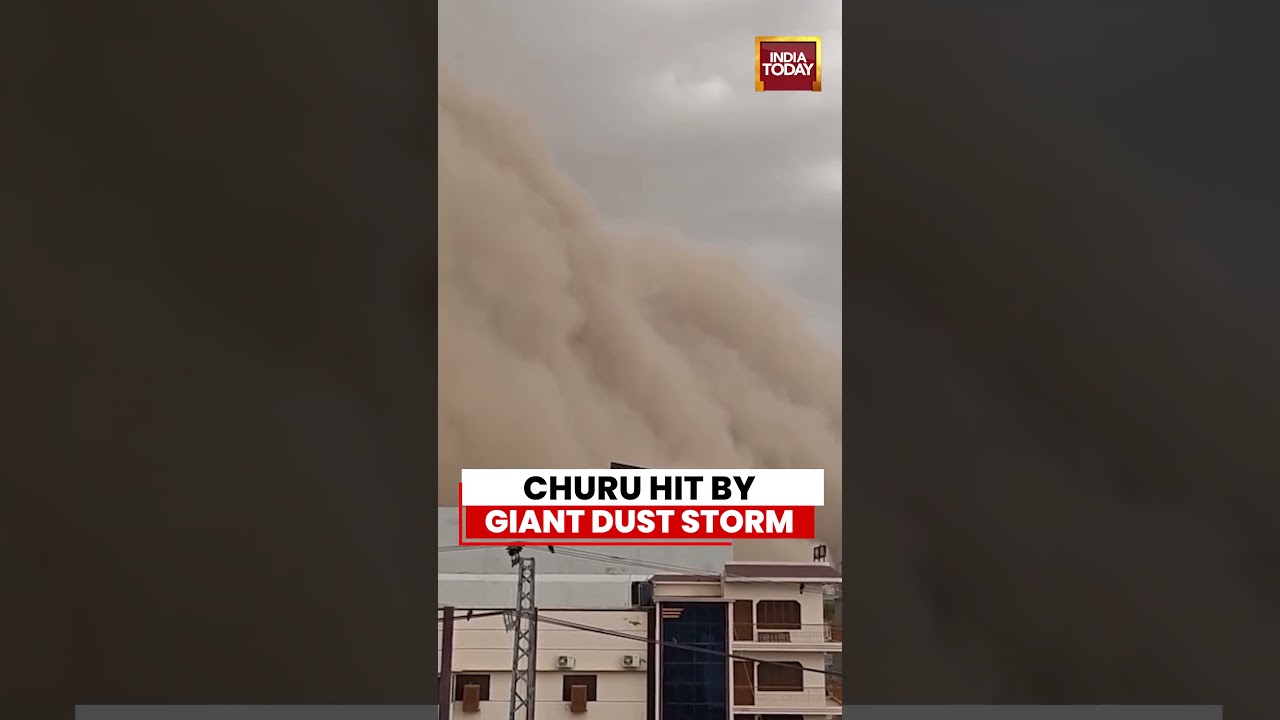 Daytime Turns Dark in Churu Amid Massive Dust Storm | Rajasthan News | Weather Update | Viral