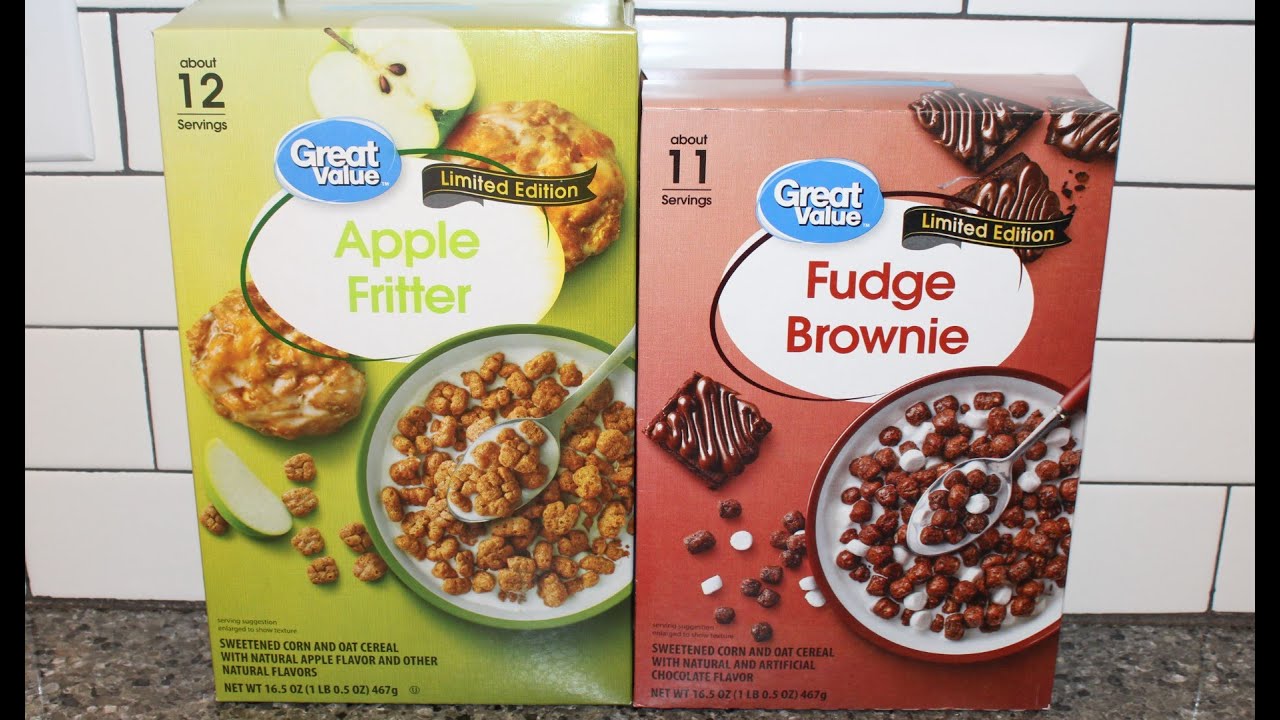 Great Value (Walmart) Apple Fritter & Fudge Brownie Cereal Review