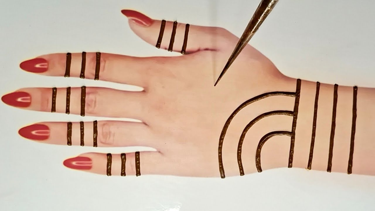 New Easy Beautiful Mehndi design for beginners| Easy Mehandi design| Simple mehndi design| Mehndi